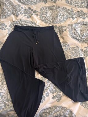 Jones New York Black Wide-Leg Lounge Pants